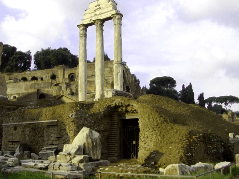 Conocer Italia y descubrir de Ruinas del Templo de Castor y Polux