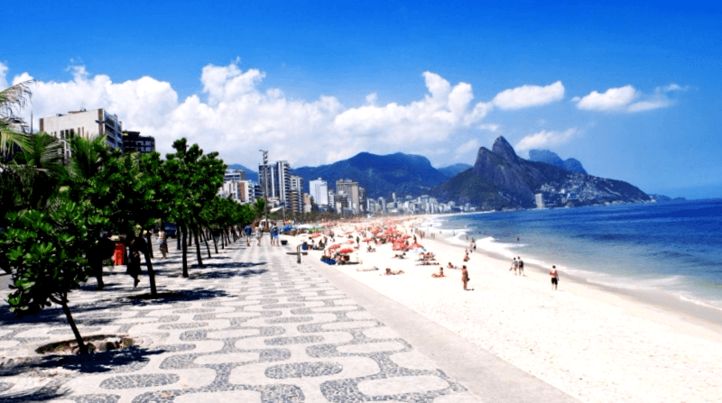 Conocer Brasil y maravillarse de Costanera de Ipanema