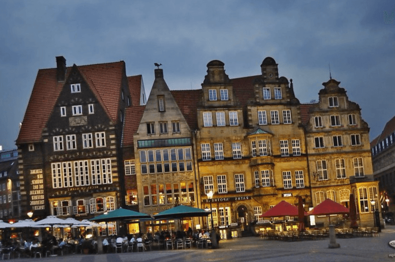 Visitar Alemania y descubrir de Markplatz de Bremen